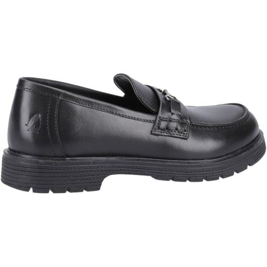 Hush Puppies Lydia Senior Mädchenschwarze Slipper Aus Leder - Image 2