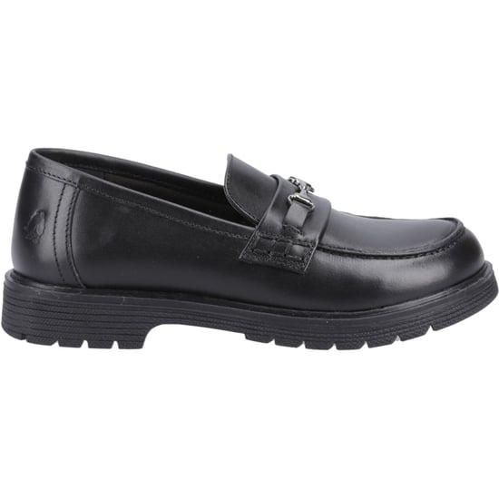 Hush Puppies Lydia Senior Mädchenschwarze Slipper Aus Leder - Image 5