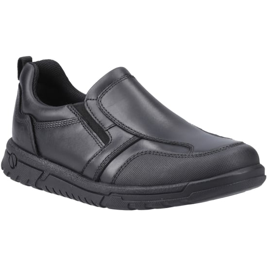 Hush Puppies Sergio Lederslipper In Schwarz Für Jungen - Image 1