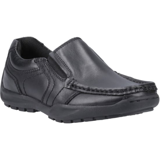Hush Puppies Morgan Lederslipper In Schwarz Für Jungen - Image 1
