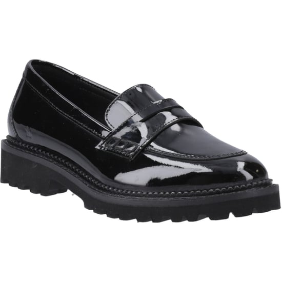 Hush Puppies Grazia Mädchenschwarze Slipper Aus Leder - Image 1