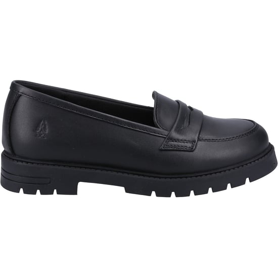 Hush Puppies Hazel Loafer SNR Mädchenschwarze Slipper Aus Leder - Image 4