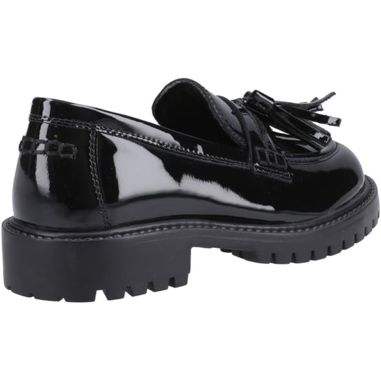 Hush Puppies Abigail Patent Senior Mädchenschwarze Slipper Aus Leder - Image 2