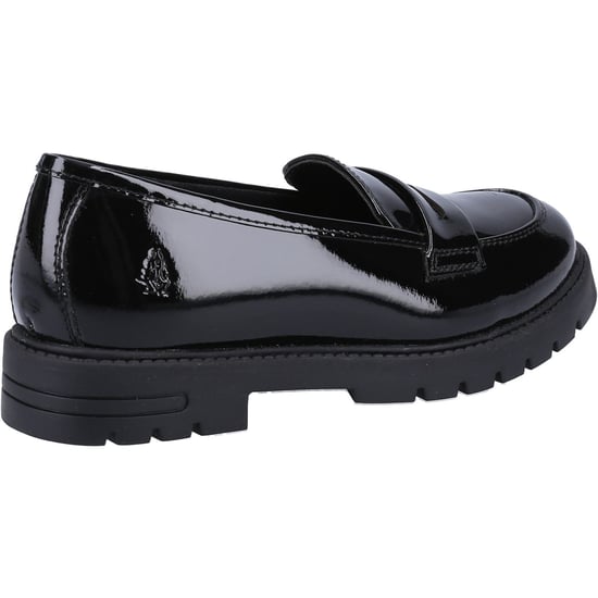 Hush Puppies Hazel Patent SNR Mädchenschwarze Slipper Aus Leder - Image 2