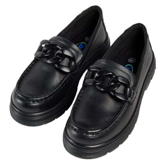 Pod Mina Mädchenschwarze Slipper Aus Leder - Image 4
