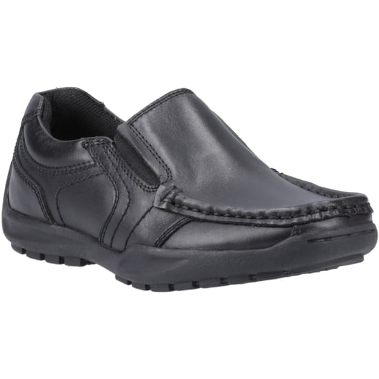 Hush Puppies Morgan Lederslipper In Schwarz Für Jungen - Image 1