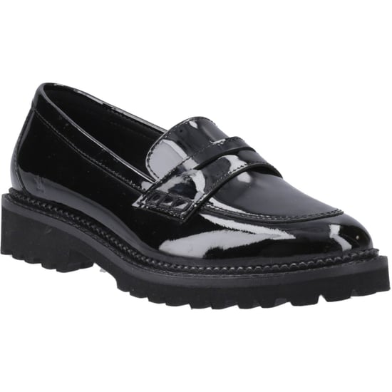 Hush Puppies Grazia Mädchenschwarze Slipper Aus Leder - Image 1