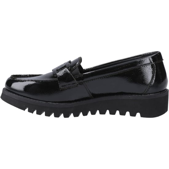 Hush Puppies Francis Loafer Patent Mädchenschwarze Slipper Aus Leder - Image 4