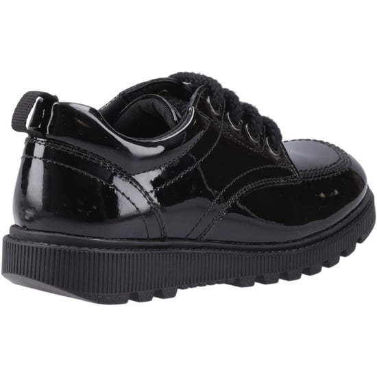 Hush Puppies Keeley Mädchenschuhe Aus Schwarzem Leder Mit Schnürung - Image 2