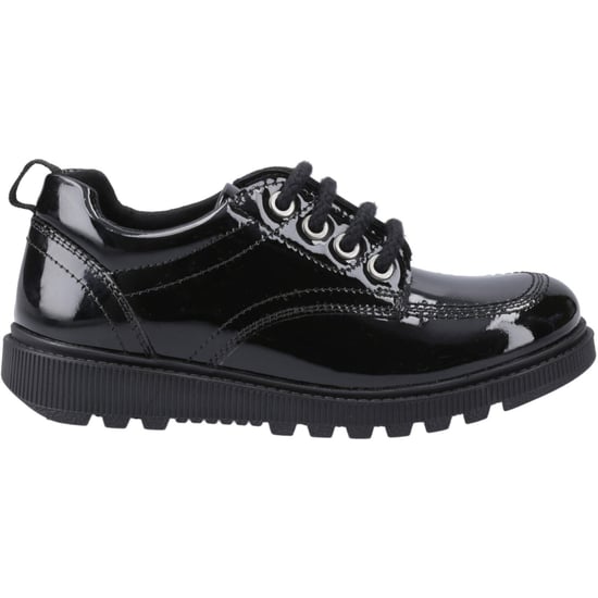Hush Puppies Keeley Mädchenschuhe Aus Schwarzem Leder Mit Schnürung - Image 5