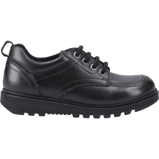 Hush Puppies Keeley Mädchenschuhe Aus Schwarzem Leder Mit Schnürung - Image 5