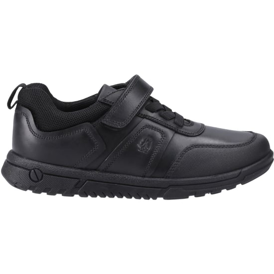 Hush Puppies Sutton Bungee Die Schwarzen Schnürschuhe Für Jungen Aus Leder - Image 5