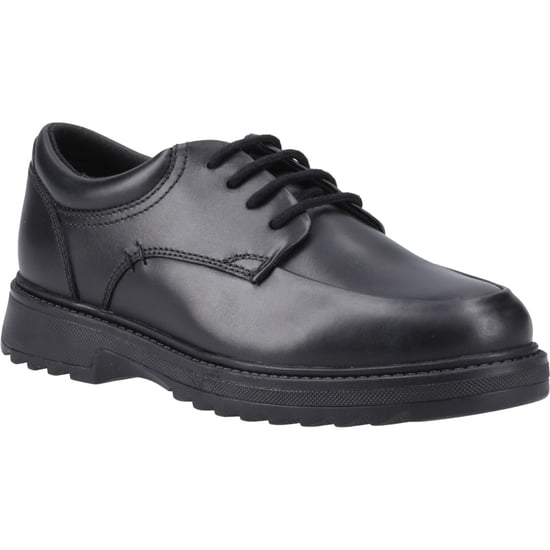 Hush Puppies Romeo Lederschuhe Für Jungen In Schwarz - Image 1