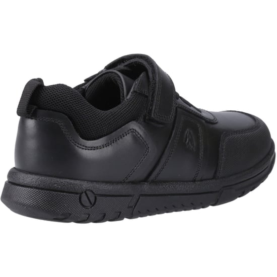 Hush Puppies Sutton Bungee Die Schwarzen Schnürschuhe Für Jungen Aus Leder - Image 2