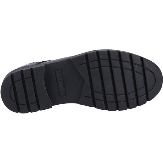 Hush Puppies Jayne Patent SNR Mädchenschuhe Aus Schwarzem Leder Mit Schnürung - Image 3