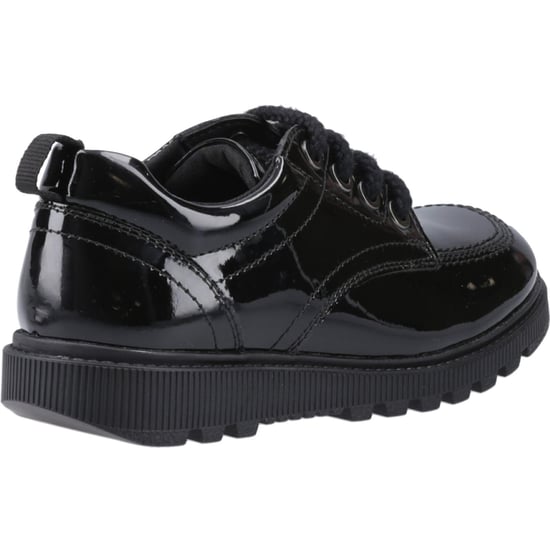 Hush Puppies Keeley Mädchenschuhe Aus Schwarzem Leder Mit Schnürung - Image 2