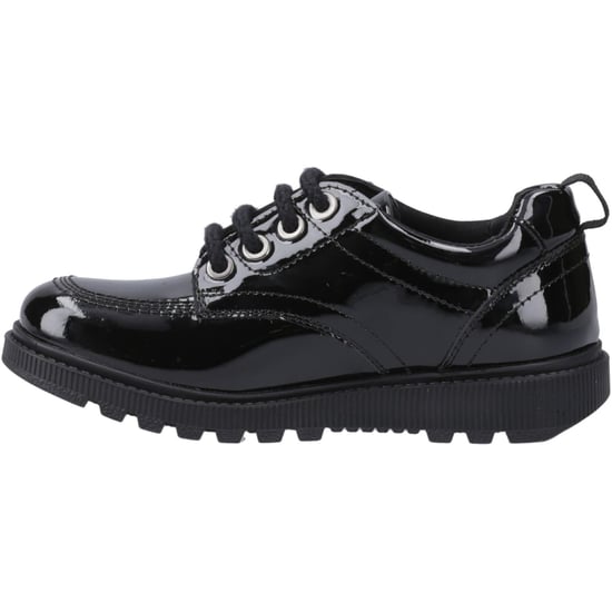 Hush Puppies Keeley Mädchenschuhe Aus Schwarzem Leder Mit Schnürung - Image 4