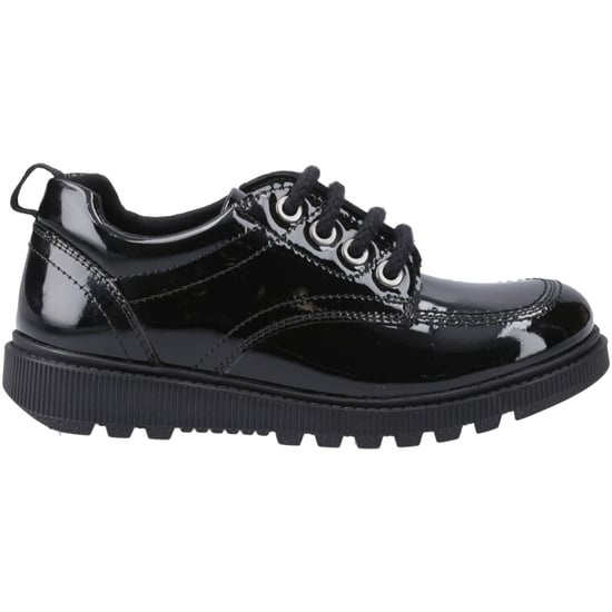 Hush Puppies Keeley Mädchenschuhe Aus Schwarzem Leder Mit Schnürung - Image 5