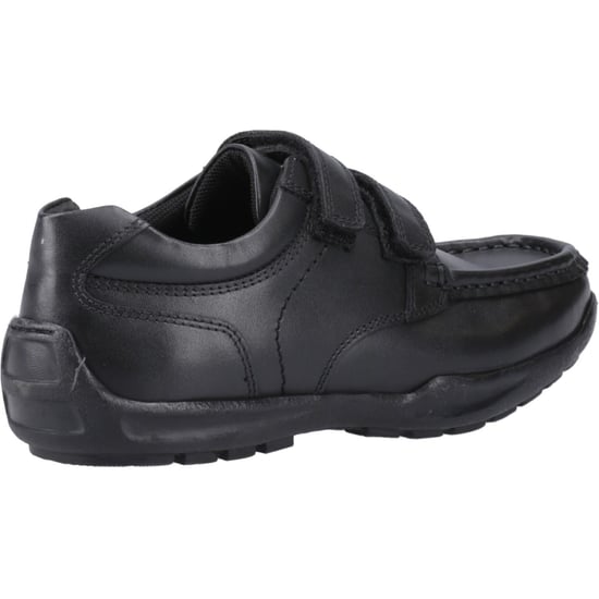 Hush Puppies Maddox Touch Fastening Lederschuhe Für Jungen In Schwarz - Image 2