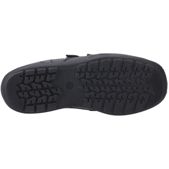 Hush Puppies Maddox Touch Fastening Lederschuhe Für Jungen In Schwarz - Image 3