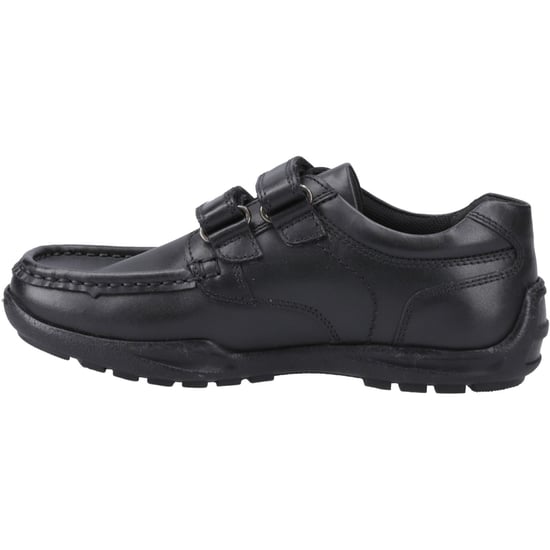 Hush Puppies Maddox Touch Fastening Lederschuhe Für Jungen In Schwarz - Image 4