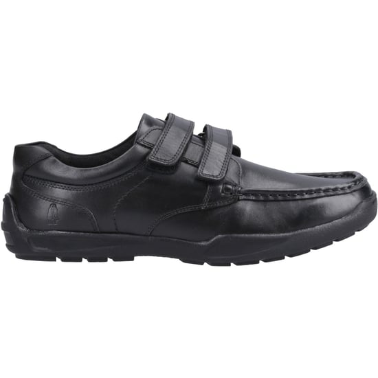 Hush Puppies Maddox Touch Fastening Lederschuhe Für Jungen In Schwarz - Image 5