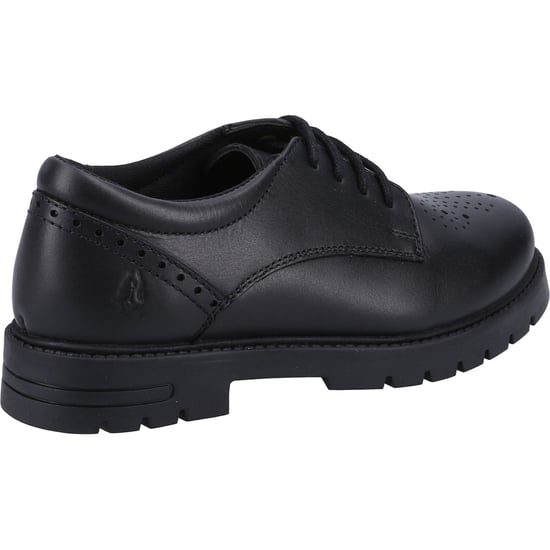 Hush Puppies Jayne Lace Up SNR Mädchenschuhe Aus Schwarzem Leder Mit Schnürung - Image 2