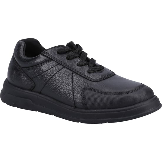 Hush Puppies Robert SNR Die Schwarzen Schnürschuhe Für Jungen Aus Leder - Image 1