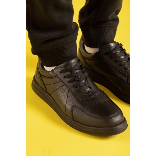 Hush Puppies Robert SNR Die Schwarzen Schnürschuhe Für Jungen Aus Leder - Image 5