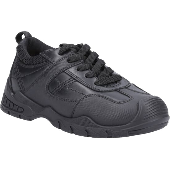 Hush Puppies Travis JNR Die Schwarzen Schnürschuhe Für Jungen Aus Leder - Image 1