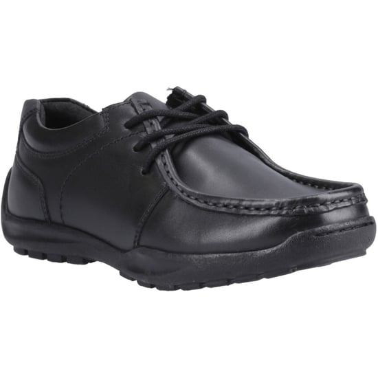 Hush Puppies Mackenzie Wallabee Die Schwarzen Schnürschuhe Für Jungen Aus Leder - Image 1