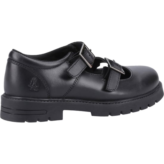 Hush Puppies Ella Senior Mädchenschuhe Aus Schwarzem Leder - Image 2