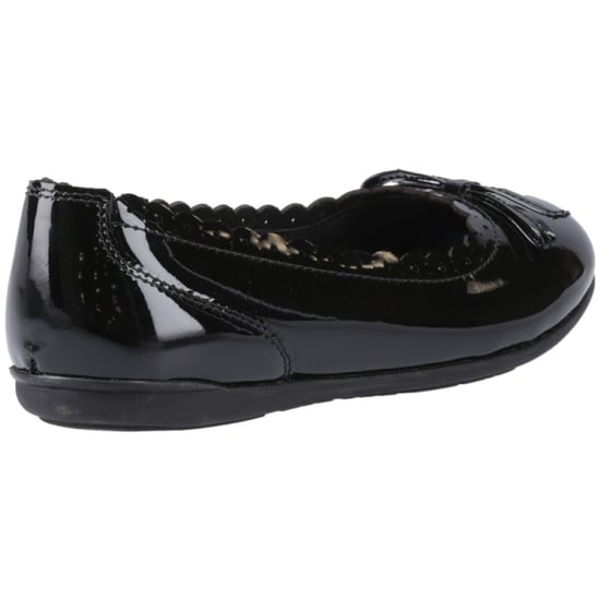 Hush Puppies Lillie Ballerina Patent Mädchenschwarze Ballettschuhe Aus Leder - Image 2