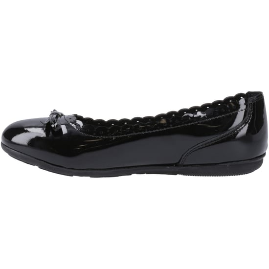 Hush Puppies Lillie Ballerina Patent Mädchenschwarze Ballettschuhe Aus Leder - Image 4