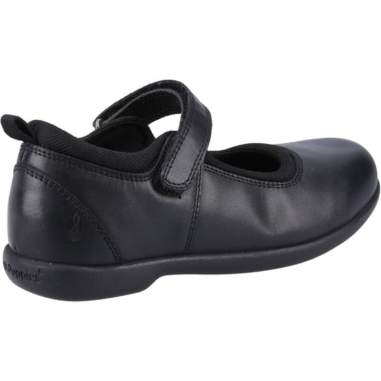 Hush Puppies Bianca SNR Mädchenschuhe Aus Schwarzem Leder - Image 2