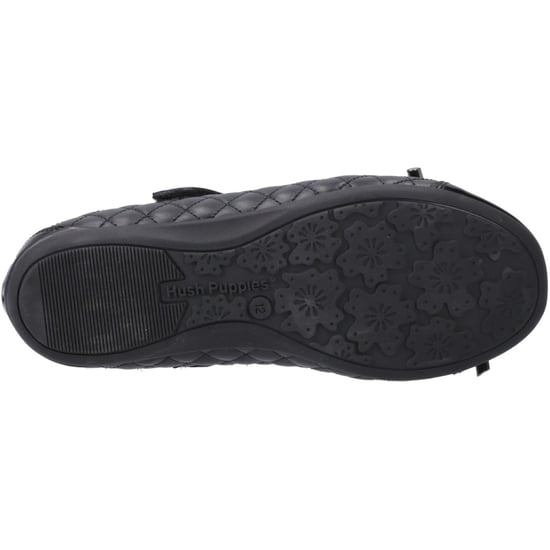 Hush Puppies Lottie Mädchenschwarze Ballettschuhe Aus Leder - Image 3