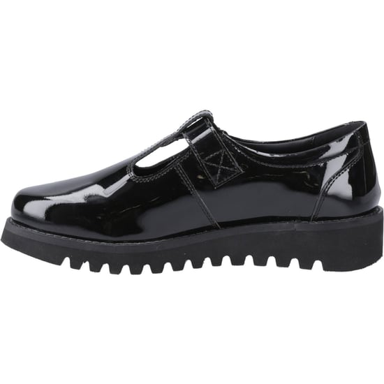 Hush Puppies Florrie T-Bar Mädchenschuhe Aus Schwarzem Leder - Image 4