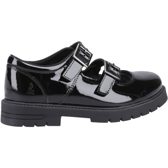 Hush Puppies Ella Patent Junior Mädchenschuhe Aus Schwarzem Leder - Image 2