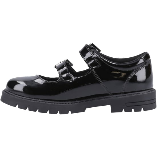 Hush Puppies Ella Patent Junior Mädchenschuhe Aus Schwarzem Leder - Image 4