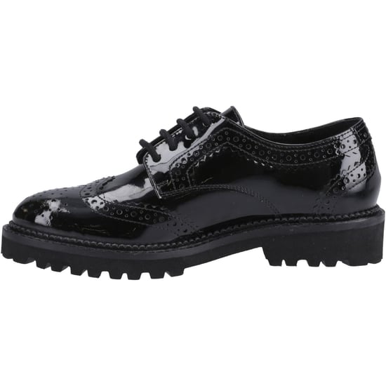 Hush Puppies Gabi Lace Up Mädchen Brogues Aus Schwarzem Leder - Image 4