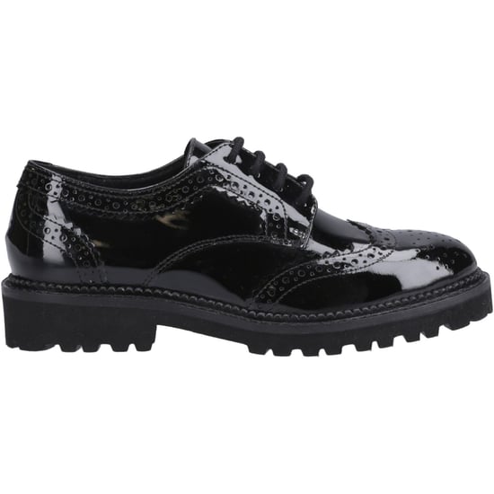 Hush Puppies Gabi Lace Up Mädchen Brogues Aus Schwarzem Leder - Image 5