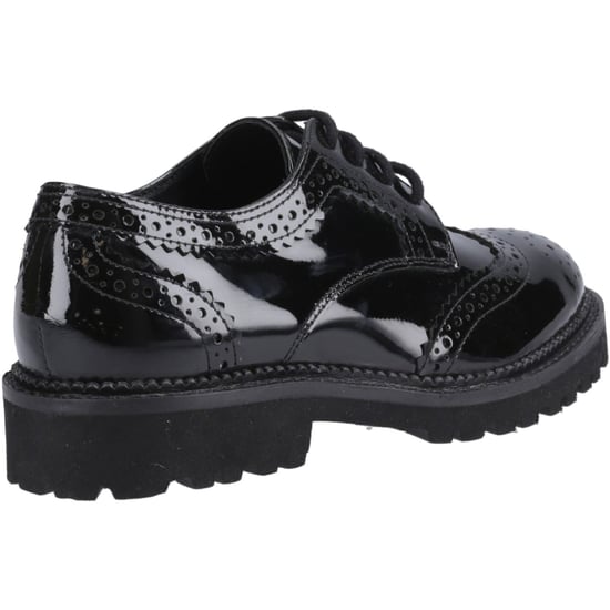 Hush Puppies Gabi Lace Up Mädchen Brogues Aus Schwarzem Leder - Image 2