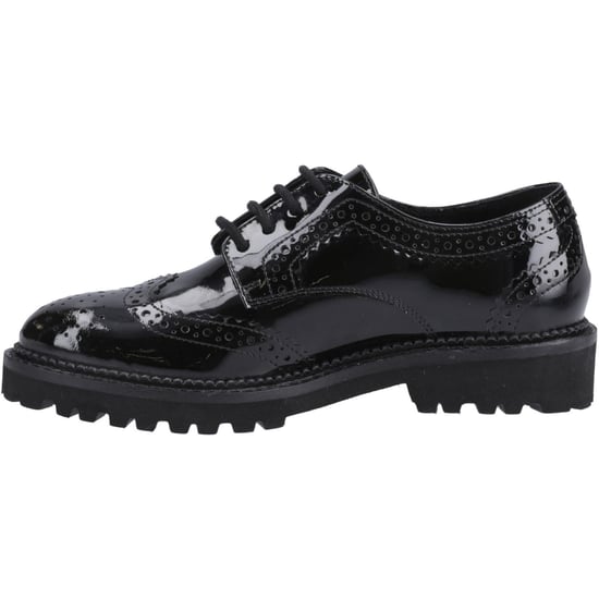 Hush Puppies Gabi Lace Up Mädchen Brogues Aus Schwarzem Leder - Image 4