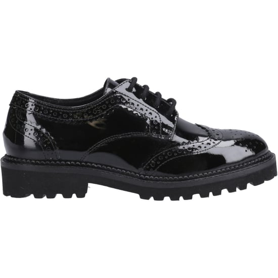 Hush Puppies Gabi Lace Up Mädchen Brogues Aus Schwarzem Leder - Image 5