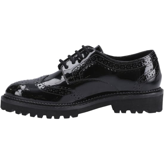 Hush Puppies Gabi Lace Up Mädchen Brogues Aus Schwarzem Leder - Image 4