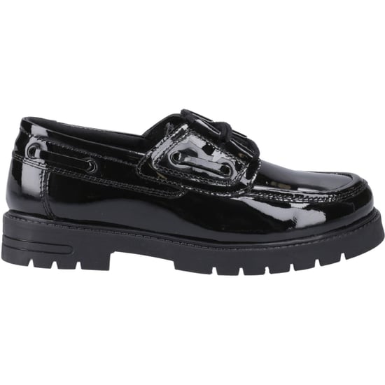 Hush Puppies Lucy Mädchenschwarze Bootsschuhe Aus Leder - Image 5
