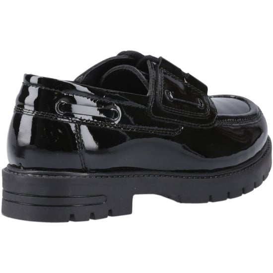 Hush Puppies Lucy Mädchenschwarze Bootsschuhe Aus Leder - Image 2