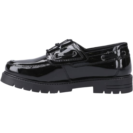 Hush Puppies Lucy Mädchenschwarze Bootsschuhe Aus Leder - Image 4