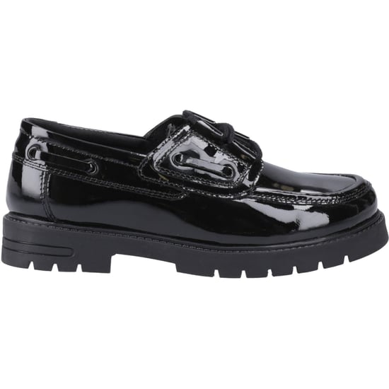 Hush Puppies Lucy Mädchenschwarze Bootsschuhe Aus Leder - Image 5