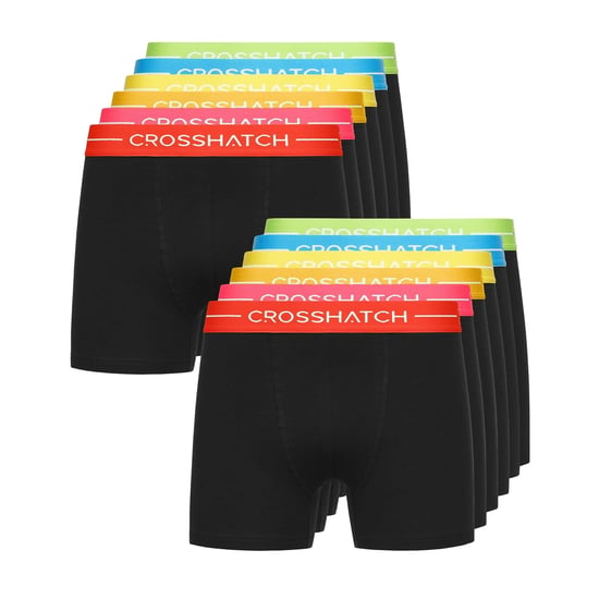 Crosshatch - "Astral" Boxershorts für Herren(12er-Pack) (Schwarz) - Image 1